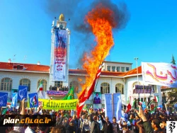حضور حماسی دانشجویان پردیس امام علی (ع) گیلان (برادران) در سیزده آبان، روز ملی مبارزه با استکبار جهانی