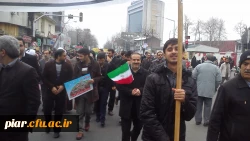 حضور حماسی دانشجویان پردیس امام علی (ع) در راهپیمائی 22بهمن