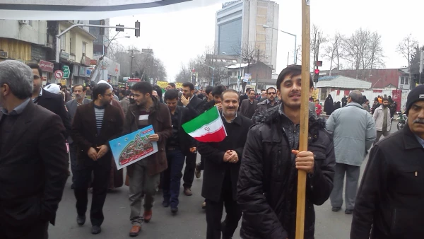 حضور حماسی دانشجویان پردیس امام علی (ع) در راهپیمائی 22بهمن