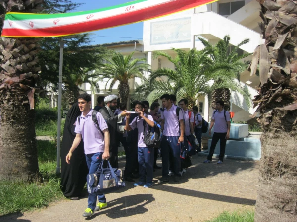 مراسم بدرقه کاروان ورزشی پردیس امام علی (ع) گیلان