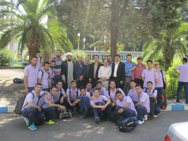 مراسم بدرقه کاروان ورزشی پردیس امام علی (ع) گیلان