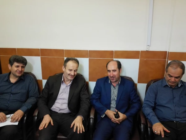 بازدید جناب آقای مصطفی پور رئیس حراست اداره کل آموزش و پرورش از روند مصاحبه علمی