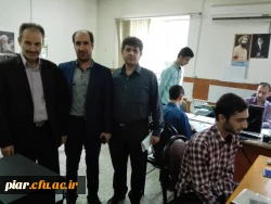 بازدید جناب آقای مصطفی پور رئیس حراست اداره کل آموزش و پرورش از روند مصاحبه علمی