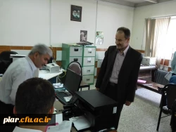 بازدید جناب آقای مصطفی پور رئیس حراست اداره کل آموزش و پرورش از روند مصاحبه علمی