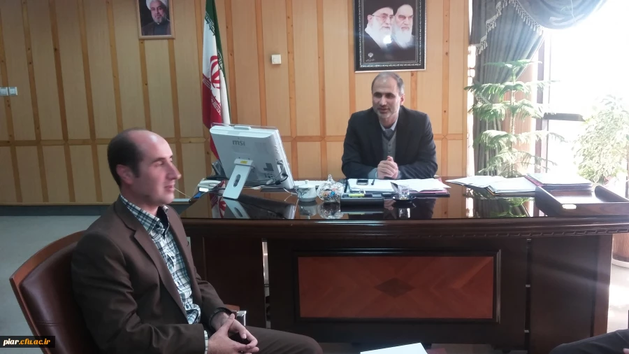 دیدار جناب آقای دکتر احد زاده با جناب آقای اصغریان معاونت توسعه و برنامه ریزی نیروی انسانی استانداری گیلان