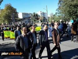 حضور در راهپیمائی حماسی 13 آبان