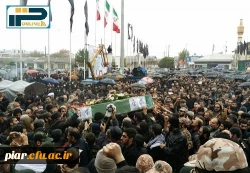 مراسم تشییع شهید مدافع حرم سید اسماعیل سیرت نیا
