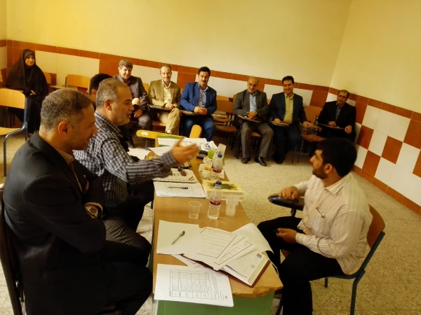 بازدید جناب آقای حاجتی مدیر کل آموزش و پرورش و آقای امجدی معاون پژوهشی و آقای مصطفی پور رئیس حراست استان