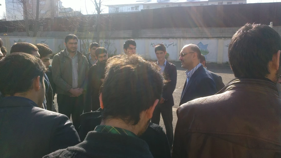 بازدید  آقایان حاجتی مدیر کل آموزش و پرورش ، امجدی معاون پژوهشی و  مصطفی پور رئیس حراست استان گیلان