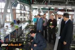 حضور اساتید ،کارکنان و دانشجویان پردیس امام علی (ع) در گلباران مزار شهدا