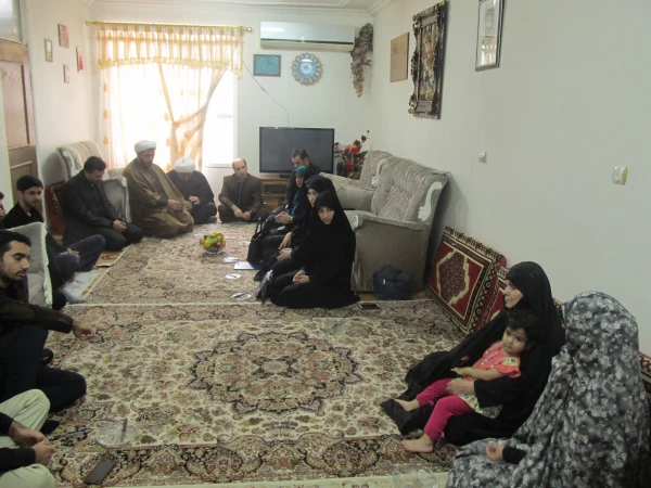 دیدار فعالین فرهنگی دانشگاه فرهنگیان با خانواده شهید مدافع حرم حامد کوچک زاده