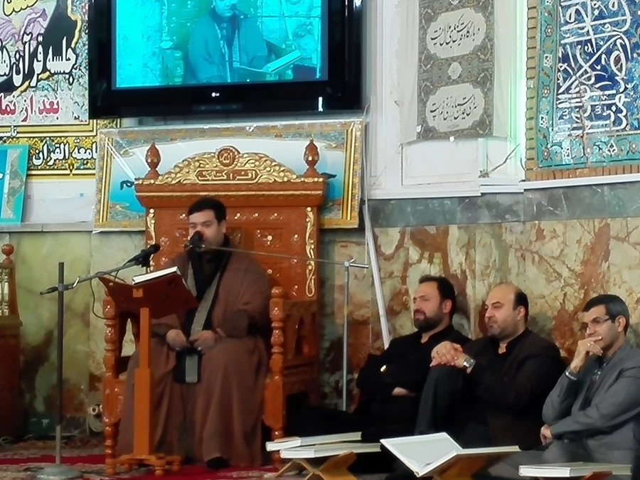 شرکت دانشجومعلمان علاقمند قرآنی پردیس امام علی (ع)در محفل اُنس و آموزش قرآن استاد فرهیخته جناب حاج آقا صالحی