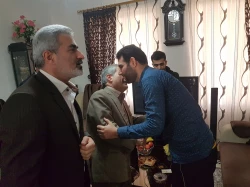 عیادت از اولین جانباز مدافع حرم حضرت زینب (س) جناب آقای سروان  رفعت