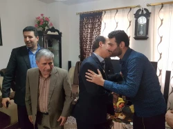 عیادت از اولین جانباز مدافع حرم حضرت زینب (س) جناب آقای سروان  رفعت