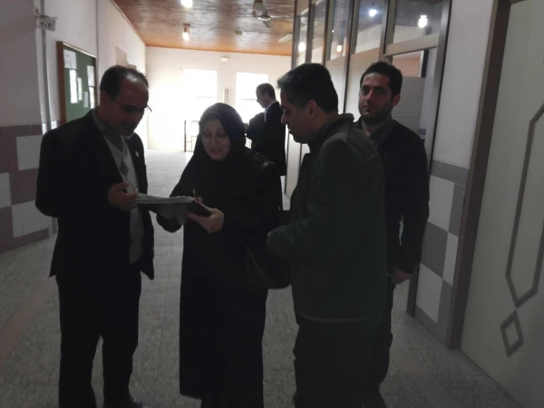 بازدید کارشناسان و مدیر دفتر نظارت و ارزیابی آموزش عالی استانی دانشگاه گیلان از پردیس امام علی (ع)
