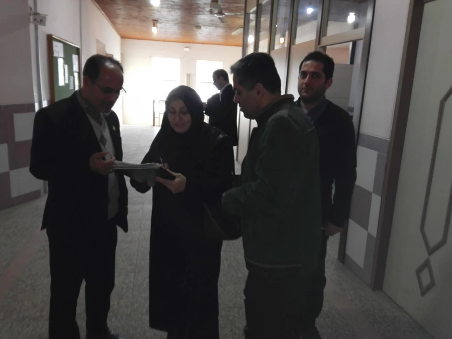 بازدید کارشناسان و مدیر دفتر نظارت و ارزیابی آموزش عالی استانی دانشگاه گیلان از پردیس امام علی (ع)