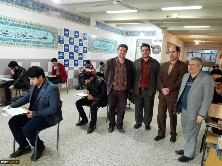 بازدید دکتر احد زاده از رونداجرائی  امتحانات نیمسال اول 95-96 درپردیس امام علی (ع)