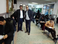 بازدید دکتر احد زاده از رونداجرائی  امتحانات نیمسال اول 95-96 درپردیس امام علی (ع)