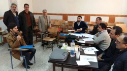 بازدید مدیر کل آموزش و پرورش  استان گیلان جناب آقای حاجتی از روند مصاحبه علمی و تخصصی پذیرفته شدگاه استخدام پیمانی