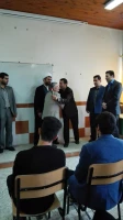 تجلیل از مقام شامخ معلم با حضور  مسئولین پردیس در کلاس استاد