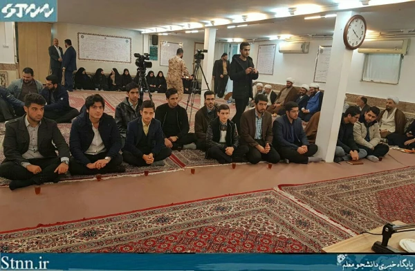 دیدار تعدادی از دانشجومعلمان پردیس امام علی (ع) با آیت الله قربانی نماینده ولی فقیه در استان گیلان