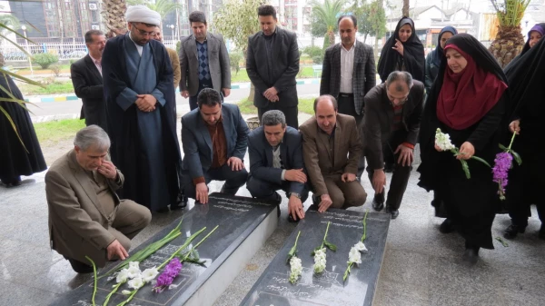 گلباران مزار شهدا گمنام وتجدید میثاقی دیگر