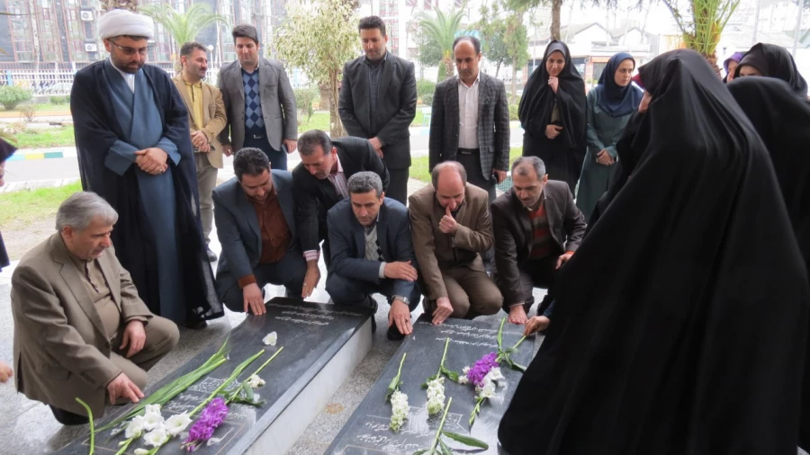 گلباران مزار شهدا گمنام وتجدید میثاقی دیگر