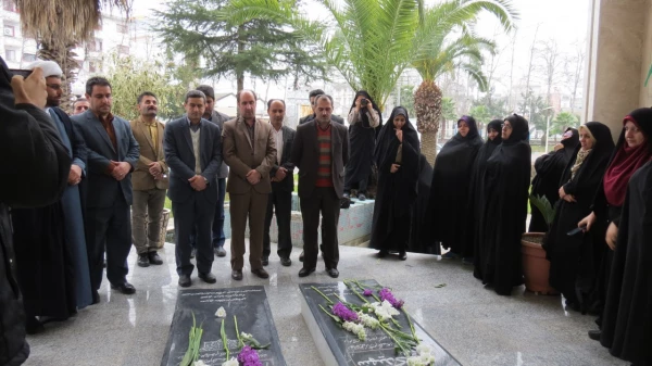 گلباران مزار شهدا گمنام وتجدید میثاقی دیگر