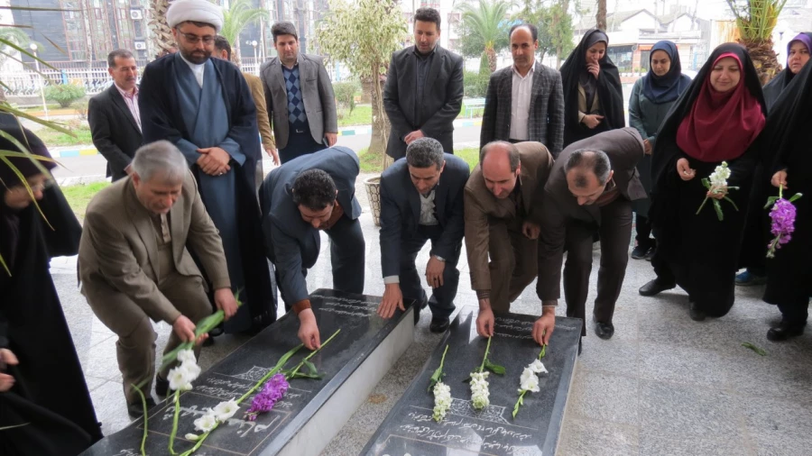 گلباران مزار شهدا گمنام وتجدید میثاقی دیگر