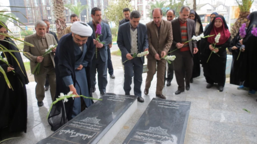 گلباران مزار شهدا گمنام وتجدید میثاقی دیگر