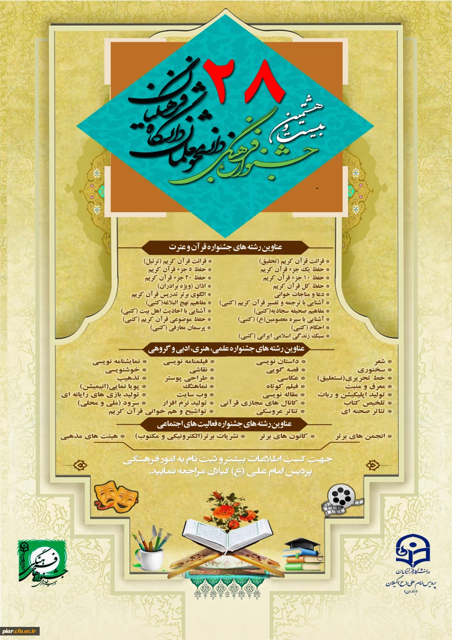 نمون برگ های  داوری بیست و هشتمین جشنواره فرهنگی