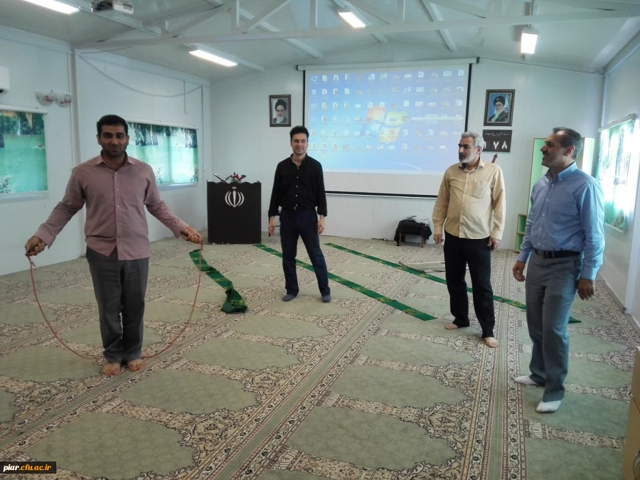 مسابقه طناب زنی  کارکنان پردیس امام علی (ع)