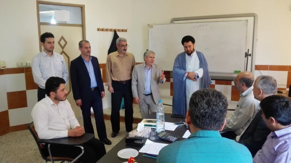 بازدید دکتر اعلائی رئیس پردیس امام علی (ع) از روند مصاحبه آزمون استخدامی  ماده 28