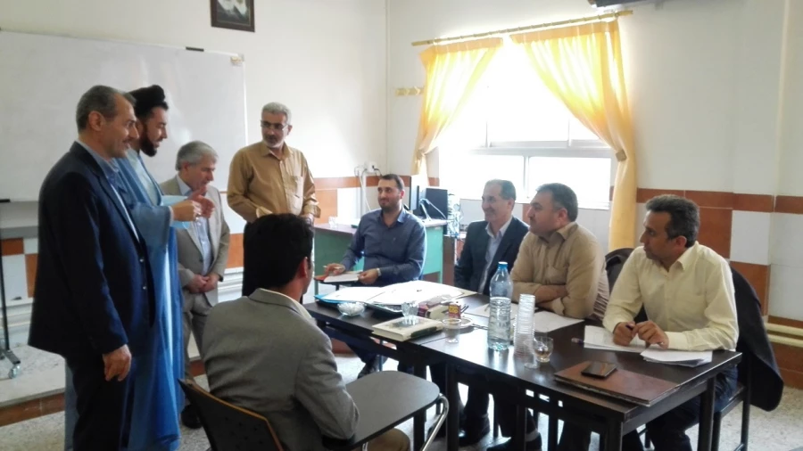 بازدید دکتر اعلائی رئیس پردیس امام علی (ع) از روند مصاحبه آزمون استخدامی  ماده 28