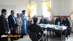 بازدید دکتر اعلائی رئیس پردیس امام علی (ع) از روند مصاحبه آزمون استخدامی  ماده 28