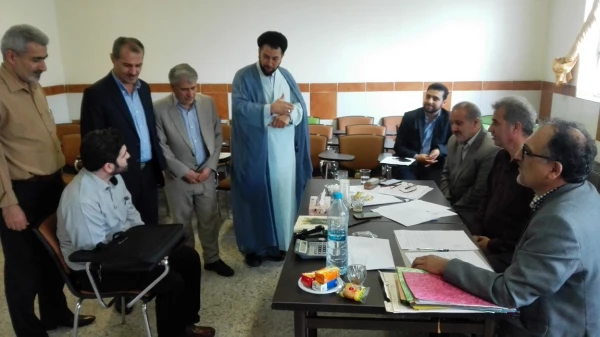 بازدید دکتر اعلائی رئیس پردیس امام علی (ع) از روند مصاحبه آزمون استخدامی  ماده 28