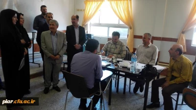 بازدید دکتر احدزاده مدیریت امور پردیس های استان از روند مصاحبه