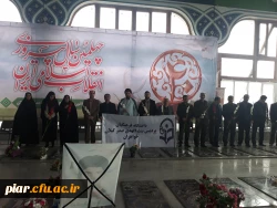 تجدید میثاق و گلباران مزار شهدا