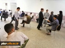 بازدید دکتر احدزاده از حوزه امتحانی پردیس امام علی (ع)