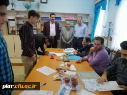 بازدید دکتر امجدی معاون پژوهش و برنامه ریزی اداره کل آموزش و پرورش از روند پذیرش مصاحبه