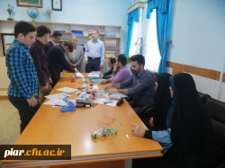 بازدید دکتر امجدی معاون پژوهش و برنامه ریزی اداره کل آموزش و پرورش از روند پذیرش مصاحبه