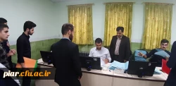 بازدید دکتر احدزاده از روند ثبت نام ورودی های جدید