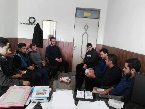 جلسه اعضای انجمن های ورزشی با امور دانشجویی پردیس امام علی(ع)