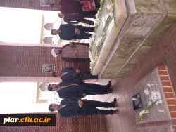 حضور دانشجومعلمان سر مزار کوچک خان جنگلی