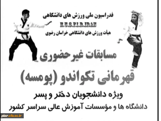 مسابقات قهرمانی تکواندو در بخش پمسه 2