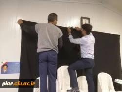 فضا سازی پردیس و اعلام  محرم با برافراشتن پرچم اباعبدالله الحسین (ع)