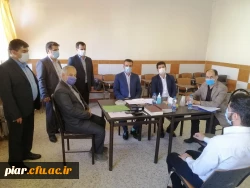 بازدید دکتر ابراهیم صفری مدیر امور پردیس های استان گیلان از روند مصاحبه تخصصی 2