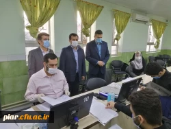 بازدید دکتر ابراهیم صفری مدیر امور پردیس های استان گیلان از روند مصاحبه تخصصی 4