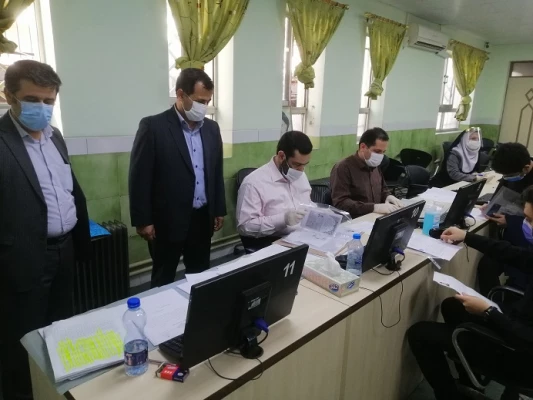 بازدید دکتر ابراهیم صفری مدیر امور پردیس های استان گیلان از روند مصاحبه تخصصی 5