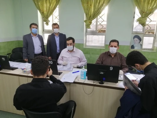 بازدید دکتر ابراهیم صفری مدیر امور پردیس های استان گیلان از روند مصاحبه تخصصی 6